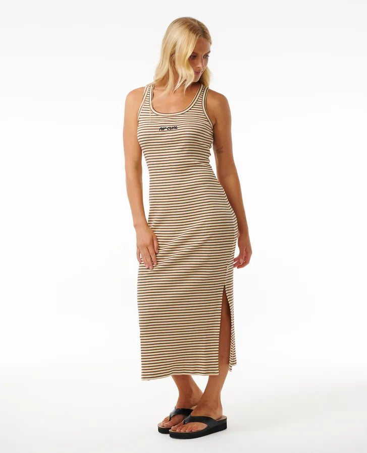 High Tide Stripe Midi