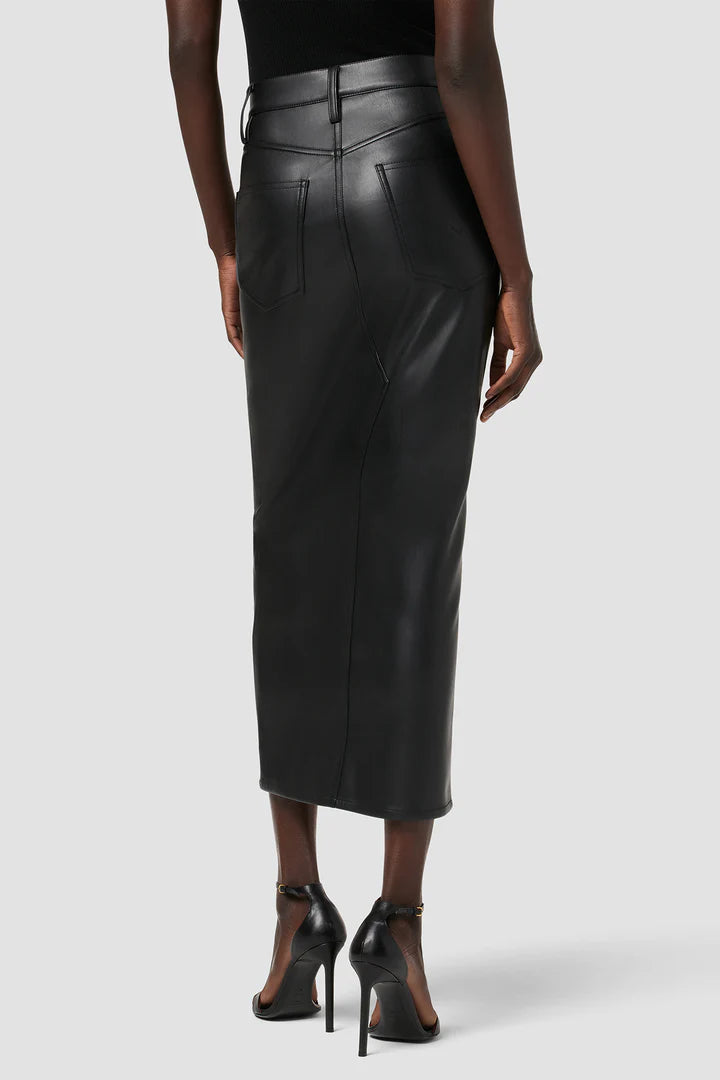 Pleather Midi Skirt